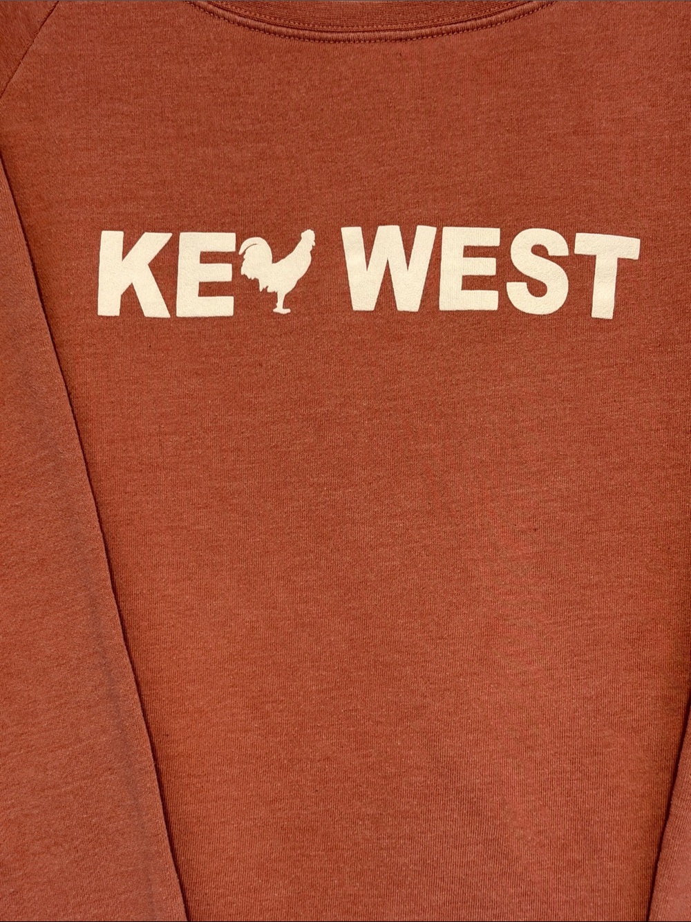 'Key West' Women's Long-Sleeve Sweatshirt - Brick Red - Picture 2 of 3